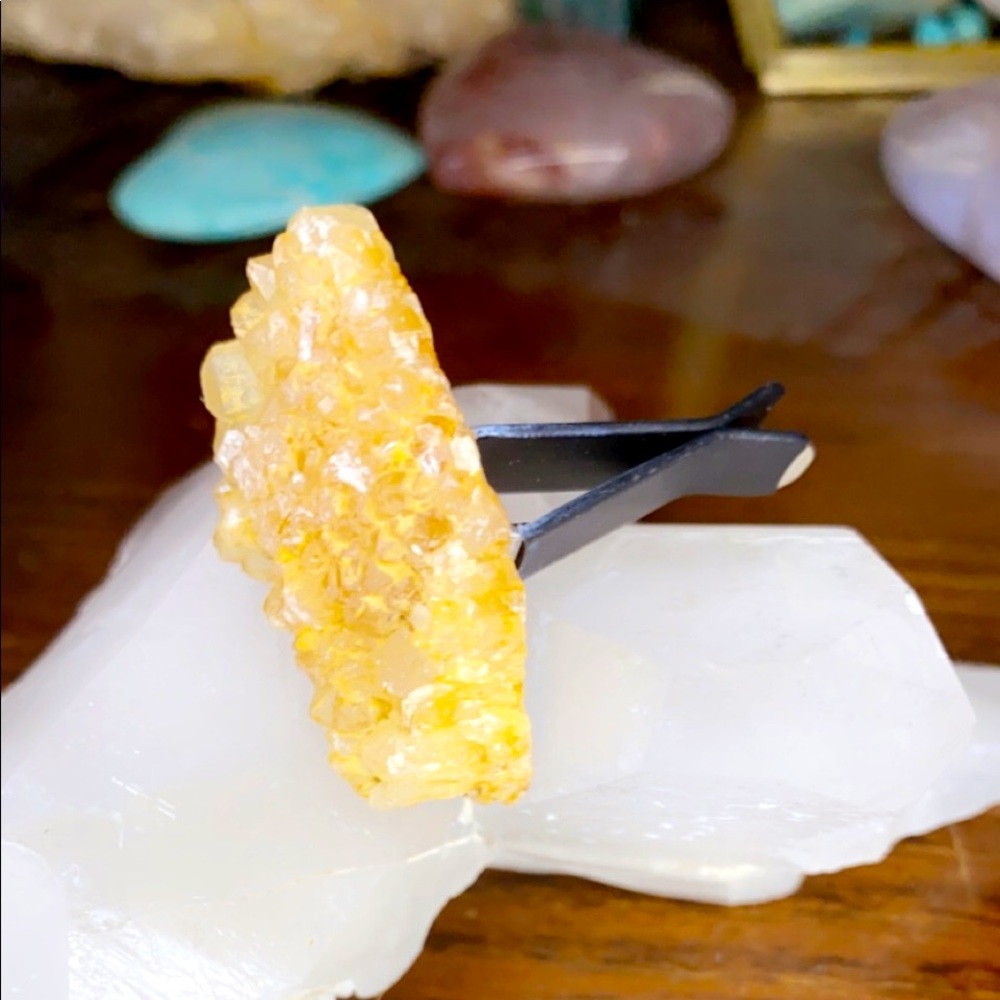 Citrine car vent clip